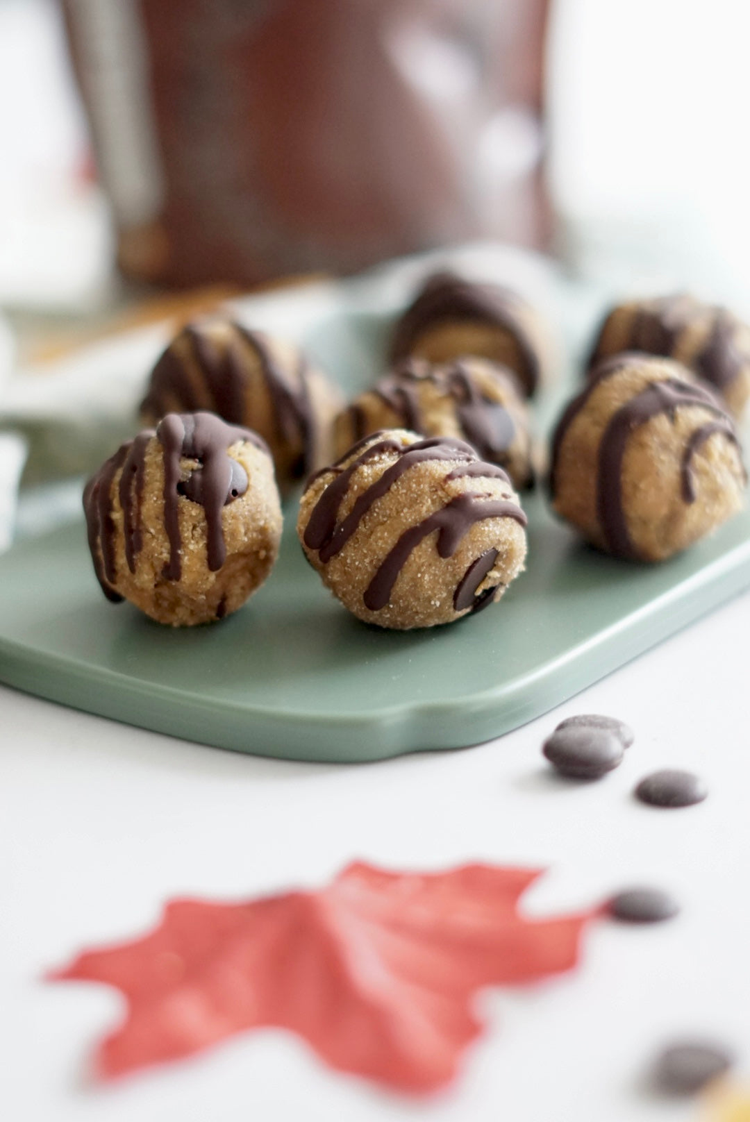Pumpkin Balls: A Healthy Fall Treat with OKONO Chocolate Buttons