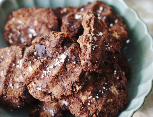 Sea salt chocolate cookies