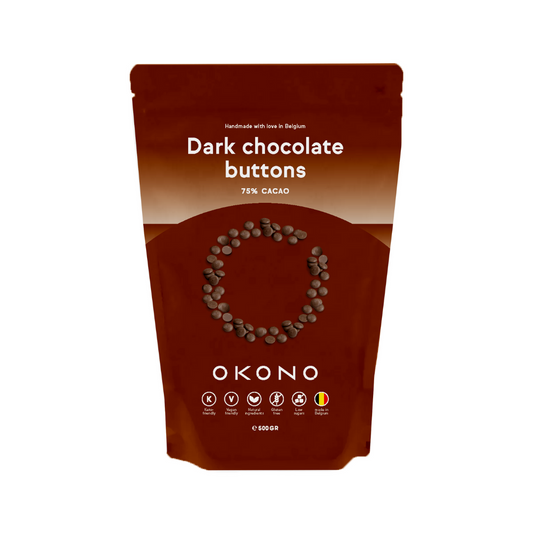 Donkere chocolade buttons
