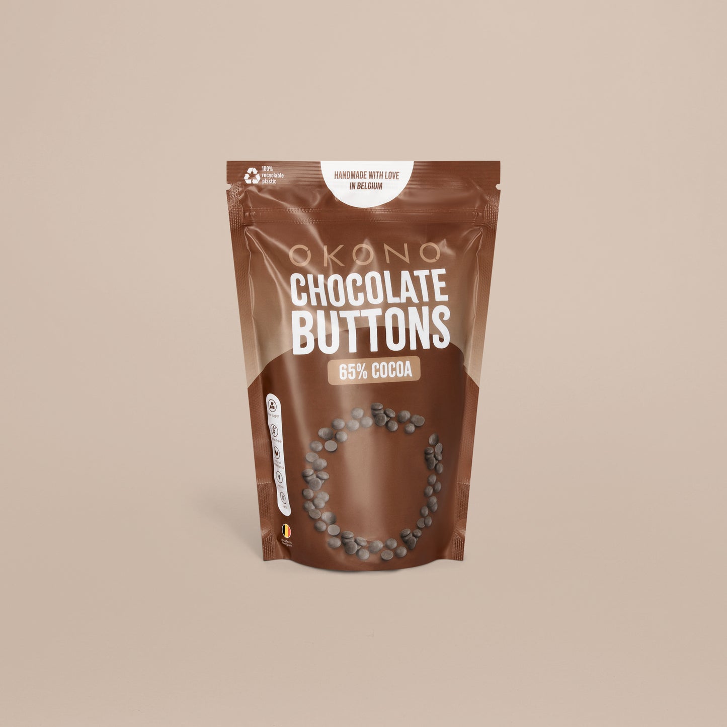 OKONO Chocolate Buttons 65% cocoa