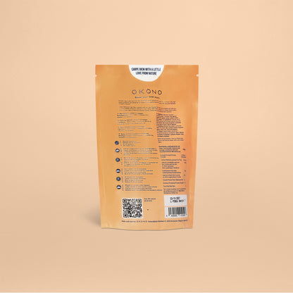 OKONO Crackermix (300g) Back - Gluten Free - High Fiber - Natural Ingredients - Vegan - Keto