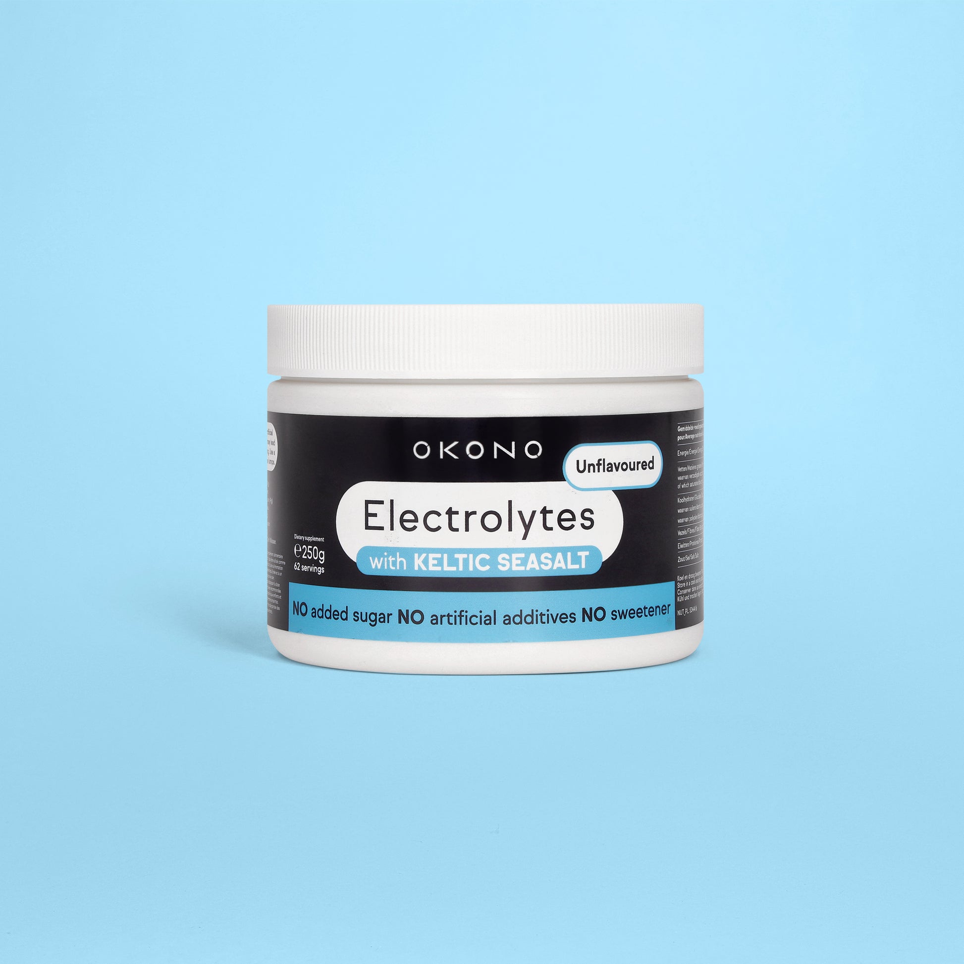 OKONO Electrolytes with Keltic Salt No added sugar (250g) - Unflavoured