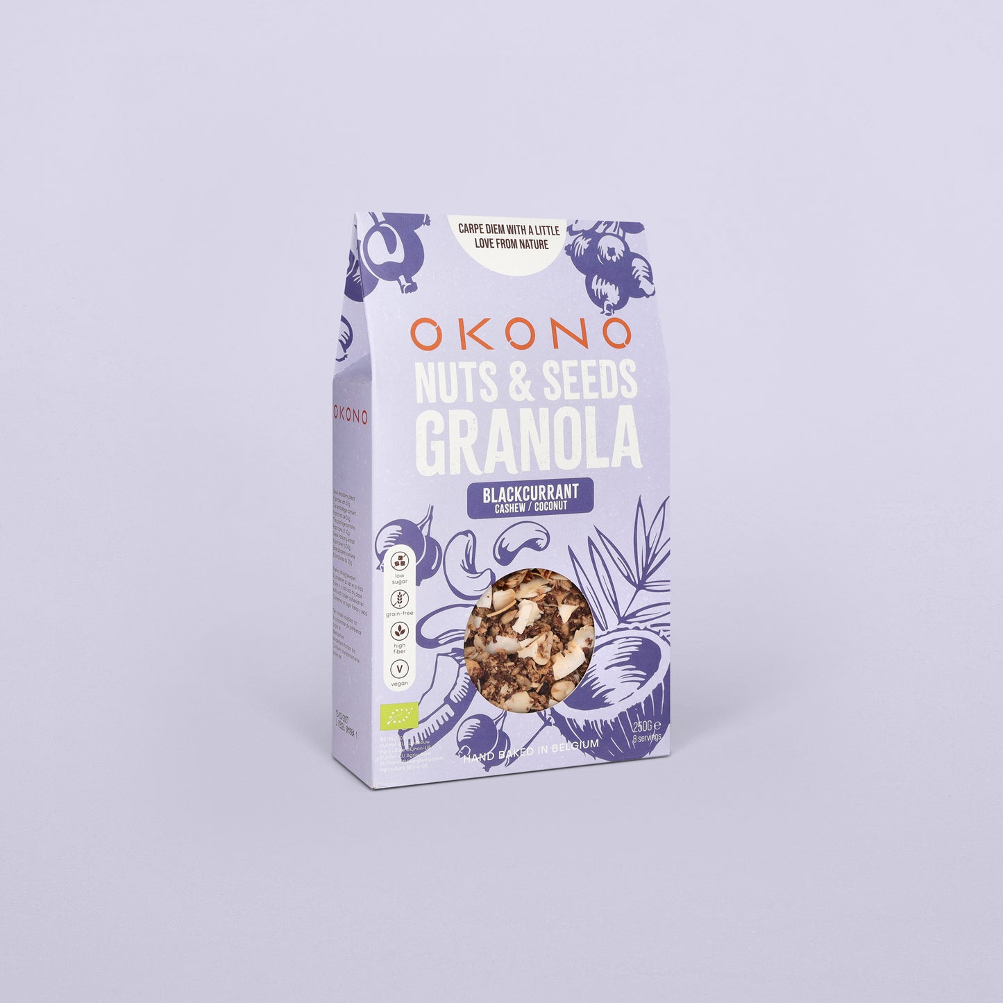OKONO Nuts & Seeds Bio Granola - Blackcurrant Cashew Coconut
