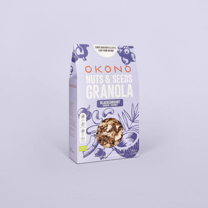OKONO Nuts & Seeds Bio Granola - Blackcurrant Cashew Coconut