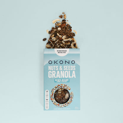 Granola OKONO Noix & Graines - No Nuts No Glory - Amande Noix de pécan - Détail
