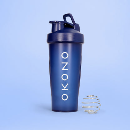 OKONO Shaker - Plastic Blue (600ml)
